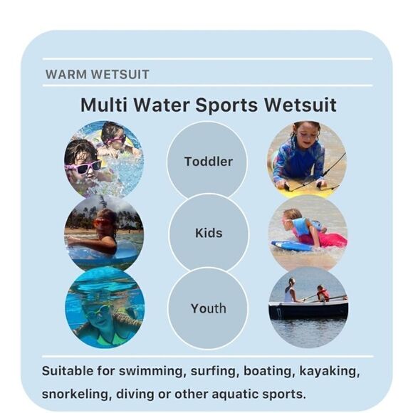 Lenorecn Kids Wet Suit Size 8 - Picture 12 of 13